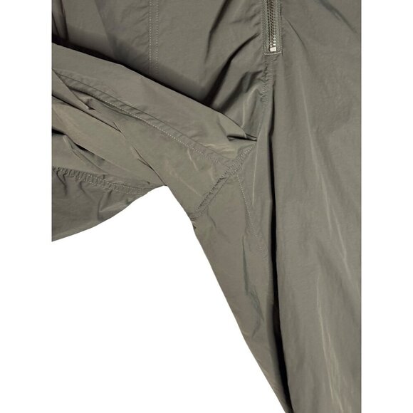 Lululemon Front Zip Mid-rise Ruched Crop Pants Army Green-sz 12 - Picture 11 of 14
